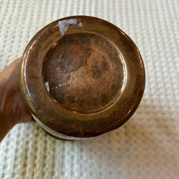 Indian Art Villa Hammered Copper Small Pitcher Cup - Picture 3 of 11